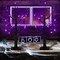 Tabletop Halloween Black Tree with Timer for Lighted Halloween Decorations Indoor Home Mantel Holiday Party Light up Halloween Decor (Purple 2 PK)